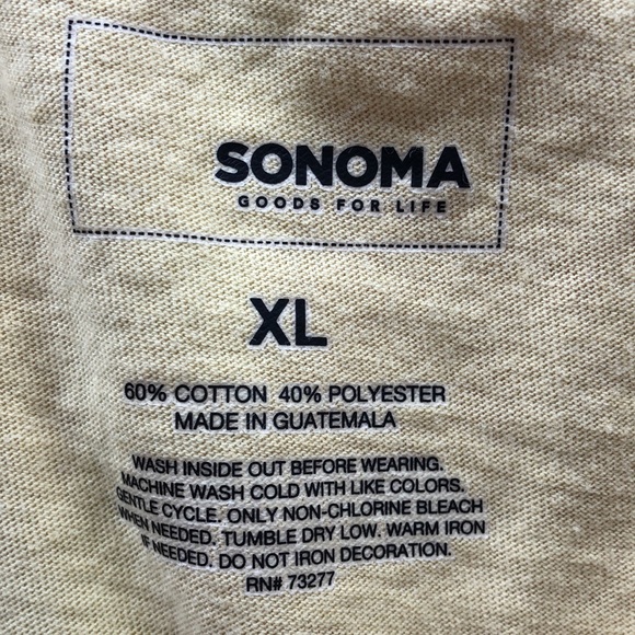 Sonoma Yellow Short Sleeve Hello Spring Tee - Picture 6 of 6